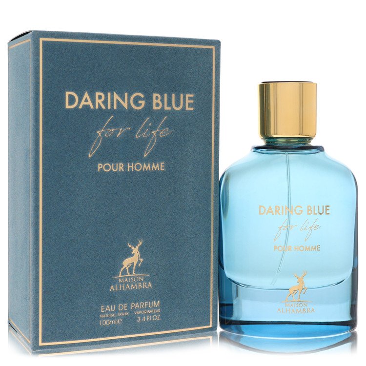 Maison Alhambra Daring Blue For Life by Maison Alhambra by Maison Alhambra 3.4 Oz Oz Eau De Parfum Spray 3.4 Oz for Men