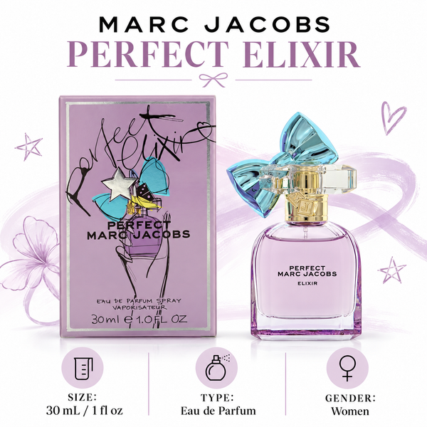 Marc Jacobs Perfect Elixir by Marc Jacobs 1 Oz Eau De Parfum Spray In Box for Women