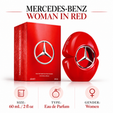 Woman In Red by Mercedes Benz 2 Oz Eau De Parfum for Women