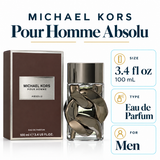 Michael Kors Pour Homme Absolu EDP Spray 3.4 Oz Cologne by Michael Kors for Men