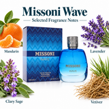 Missoni Wave by Missoni 3.4 Oz Eau De Toilette Spray for Men