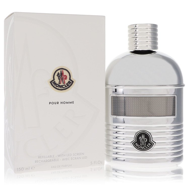 Pour Homme By Moncler Cologne 5.0 Oz Eau De Parfum Spray Refillable For Men - Box
