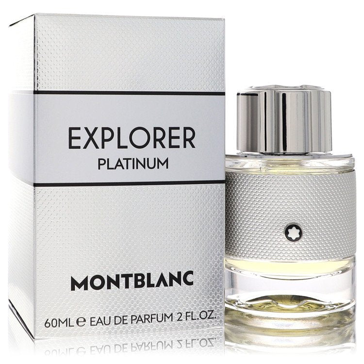Mont Blanc Explorer Platinum By Mont Blanc Cologne 2.0 Oz Eau De Parfum Spray For Men - Box