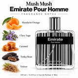 Enirate Pour Homme by Mush Mush 3.4 Oz Eau De Parfum Spray for Men