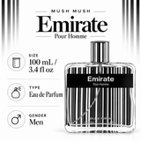 Enirate Pour Homme by Mush Mush 3.4 Oz Eau De Parfum Spray for Men