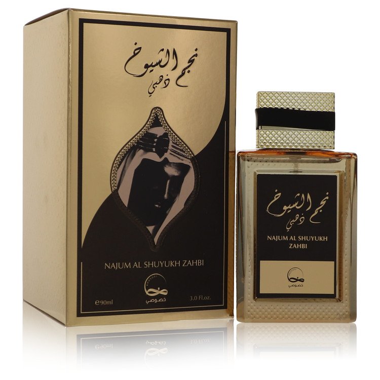 Najum Al Shuyukh Zahbi by Khususi 3 Oz Eau De Parfum Spray for Men