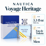 Voyage Heritage Men by Nautica 3.4 Oz Eau De Toilette Spray for Men