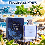 Voyage N-83 by Nautica 3.4 Oz Eau De Toilette Spray for Men