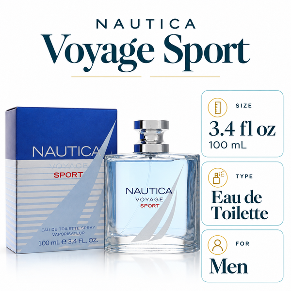 Voyage Sport by Nautica 3.4 Oz Eau De Toilette Spray for Men