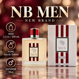 Nb New Brand by New Brand 3.4 Oz Eau De Toilette Spray for Men