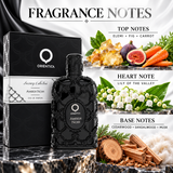 Amber Noir by Orientica 2.7 Oz Eau De Parfum Spray In Box for Men