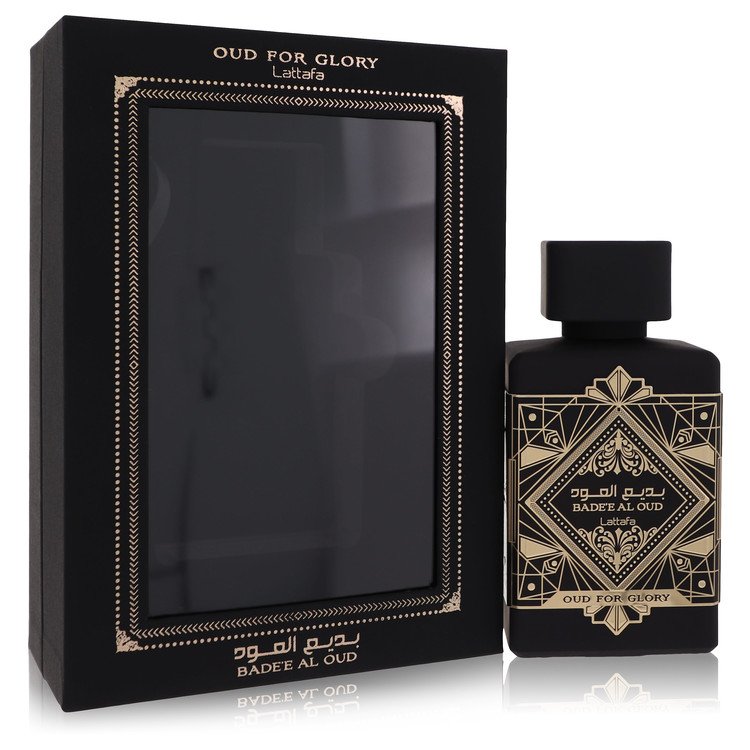 Bade'E Al Oud For Glory By Lattafa 3.4 Oz Eau De Parfum Spray For Men In Box