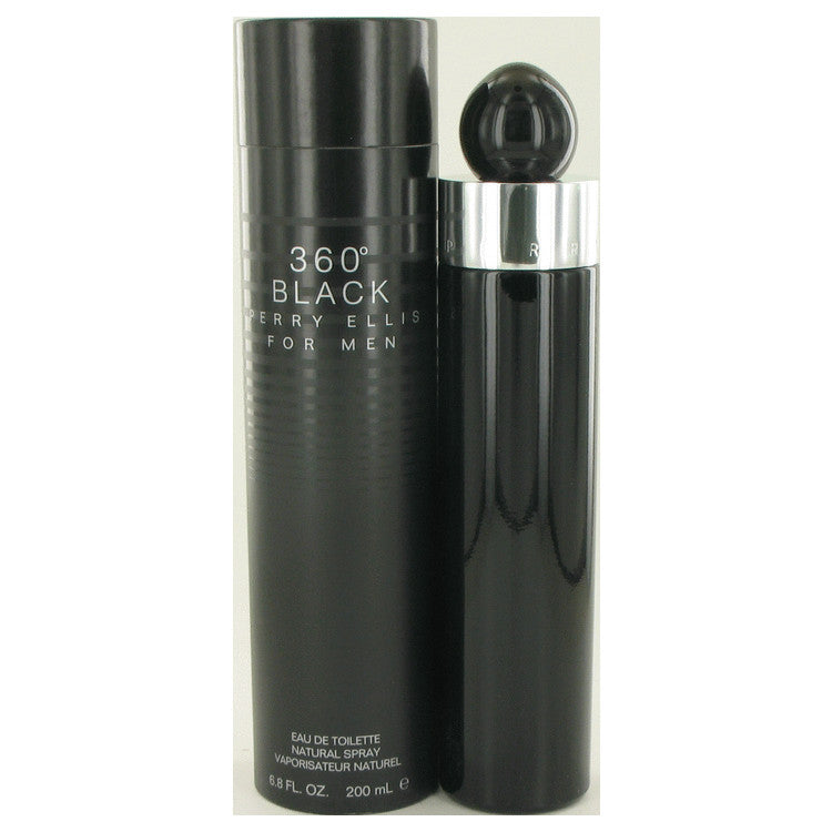 Perry Ellis 360 Black by Perry Ellis 6.8 Oz Eau De Toilette Spray for Men