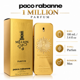 1 Million by Paco Rabanne 3.4 Oz Eau De Parfum Spray In Box for Men