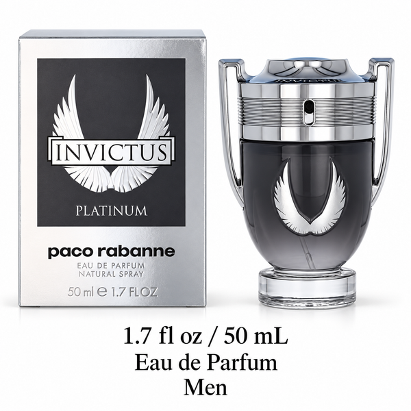 Invictus Platinum by Paco Rabanne 1.7 Oz Eau De Parfum Spray for Men