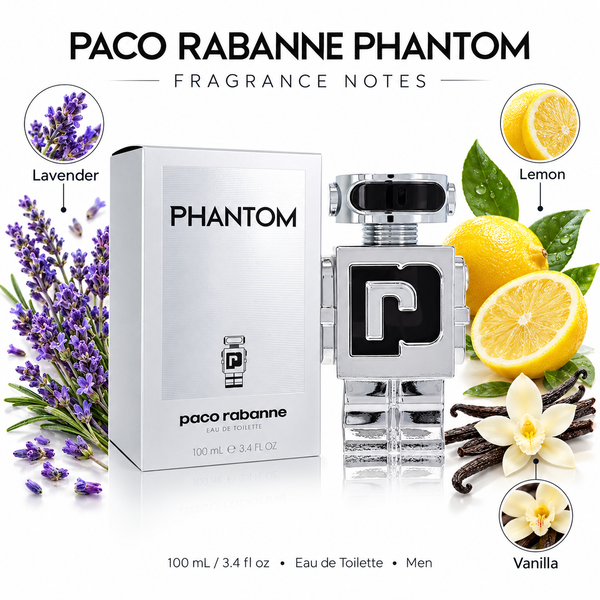 Paco Rabanne Phantom by Paco Rabanne 3.4 Oz Eau De Toilette for Men