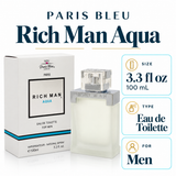 Rich Man Aqua by Cyrus Parfums 3.3 Oz Eau De Toilette Spray for Men