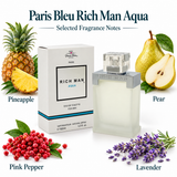 Rich Man Aqua by Cyrus Parfums 3.3 Oz Eau De Toilette Spray for Men