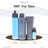 360 3.4, Deo 6.0, Sg 3.0 by Perry Ellis 0.25 Oz Eau De Toilette Spray for Men 4 Pc Set