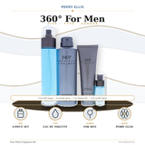 360 3.4, Deo 6.0, Sg 3.0 by Perry Ellis 0.25 Oz Eau De Toilette Spray for Men 4 Pc Set