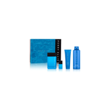Pure Blue 3.4, Sg 3.0, Deo 6.0 by Perry Ellis 0.25 Oz Eau De Toilette Spray for Men 4 Pc Set