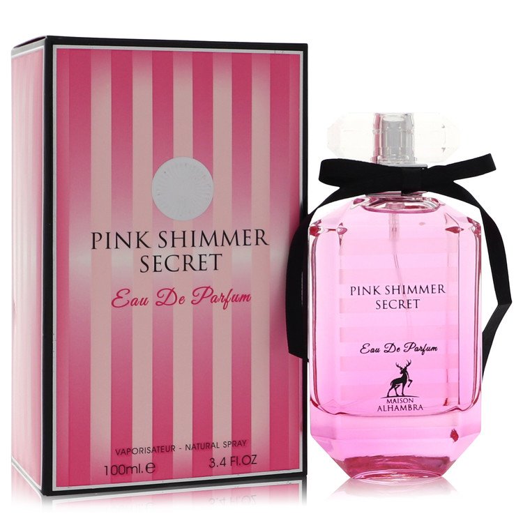 Pink Shimmer Secret by Maison Alhambra 3.4 Oz Eau De Parfum Spray for Women