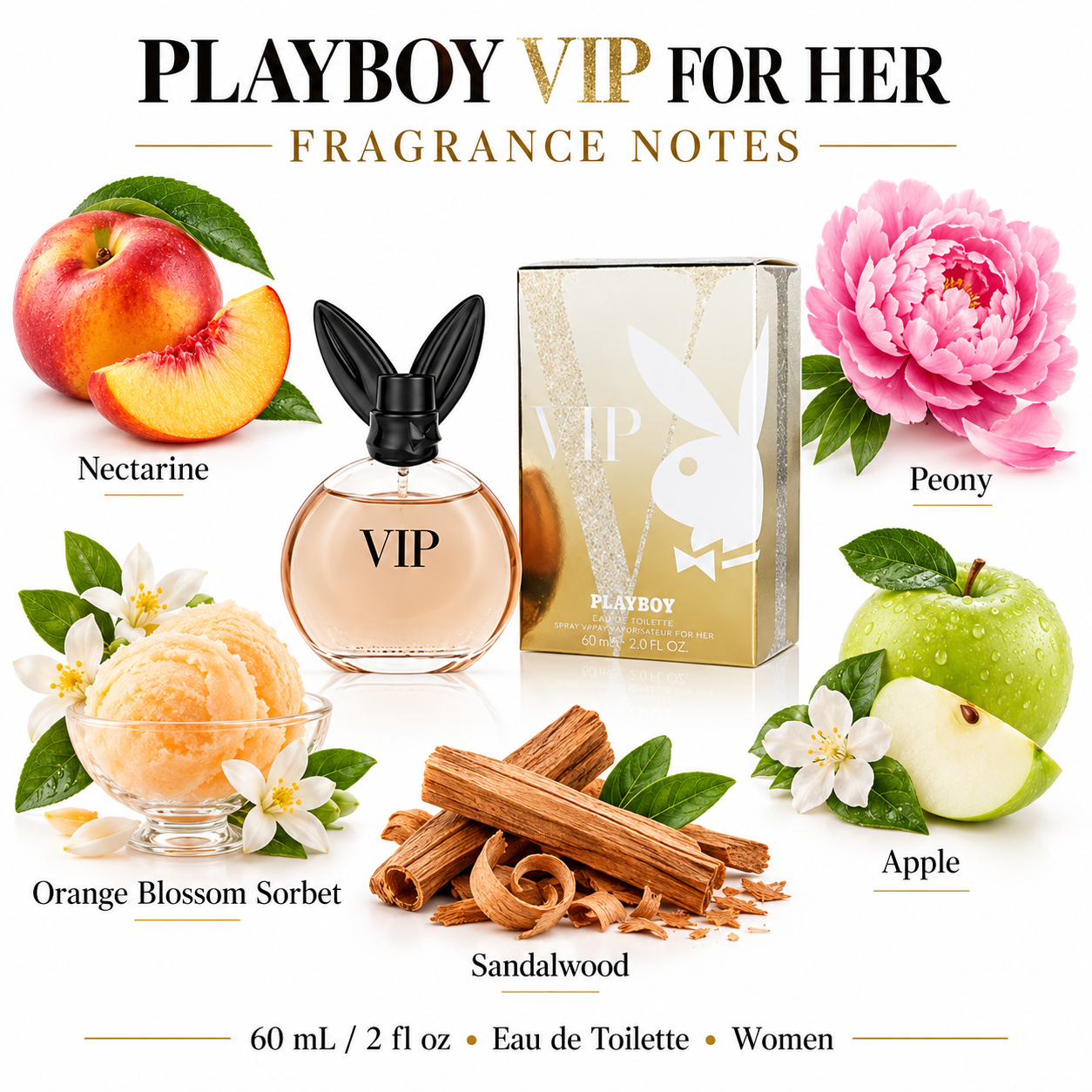 Playboy VIP for Her 60 mL 2 fl oz Eau de Toilette Women – main