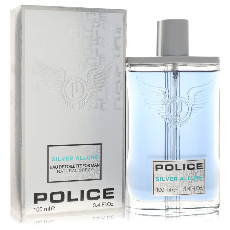 Police Contemporary Silver Allure by Police Colognes Eau De Toilette Spray 3.4 oz | Men Collection by AAA Beauty - Premium Men Perfume and Cologne | AAA Beauty