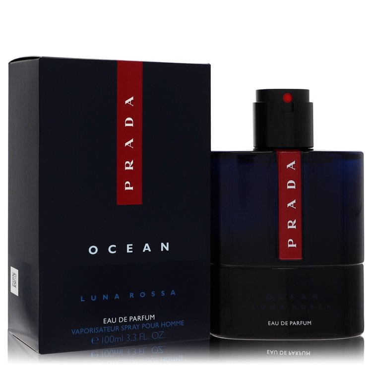 Prada Luna Rossa Ocean By Prada Cologne 3.3 Oz Eau De Parfum Refillable Spray For Men - Box
