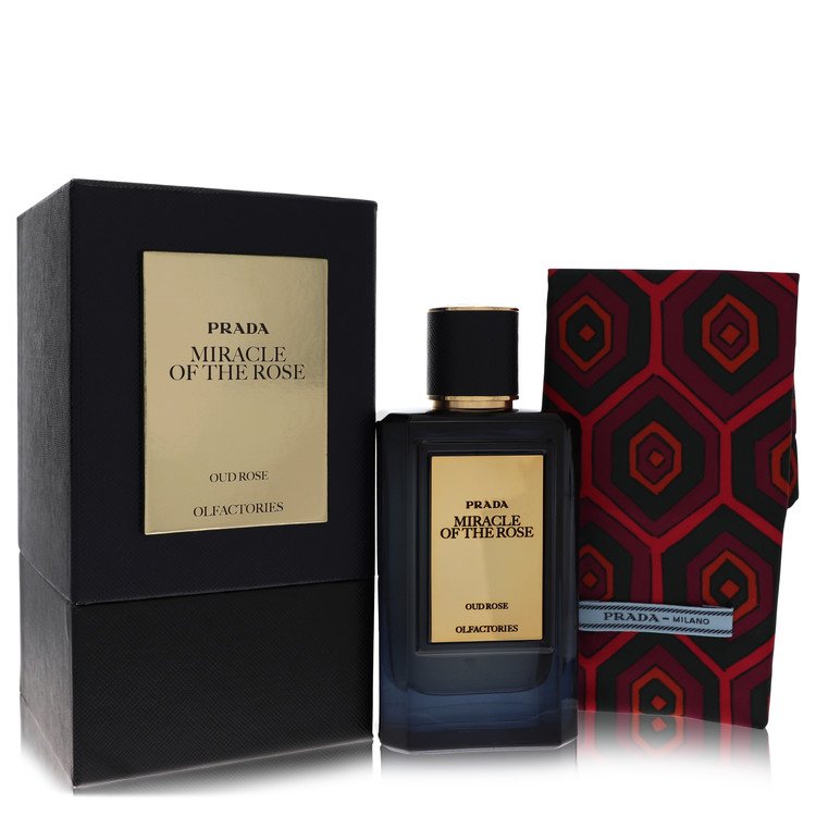 Prada Olfactories Miracle Of The Rose  by Prada Eau De Parfum Spray with Free Gift Pouch 3.4 oz 3.4 oz Eau De Parfum Spray + Gift Pouch / 100 ml for Men