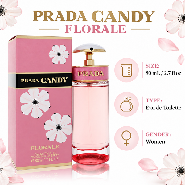 Prada Candy Florale by Prada 2.7 Oz Eau De Toilette Spray for Women