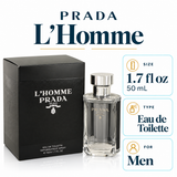 Prada L'homme Prada Milano by Prada 1.6 Oz Eau De Toilette Spray for Men