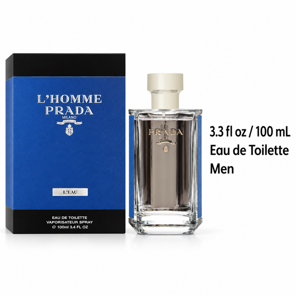 Prada L'homme L'eau by Prada 3.3 Oz Eau De Toilette for Men
