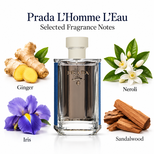 Prada L'homme L'eau by Prada 3.3 Oz Eau De Toilette for Men