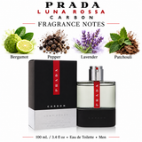 Prada Luna Rossa Carbon by Prada 3.4 Oz Eau De Toilette Spray for Men