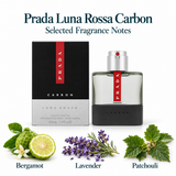 Prada Luna Rossa Carbon by Prada 1.6 Oz Eau De Toilette for Men