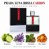 Prada Luna Rossa Carbon by Prada 5 Oz Eau De Toiltte Spray for Men
