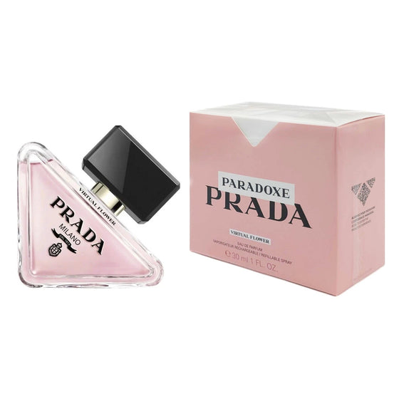 Prada Paradoxe Virtual Flower — 30 ml / 1 fl oz · For Women — Eau de Parfum — bottle and packaging
