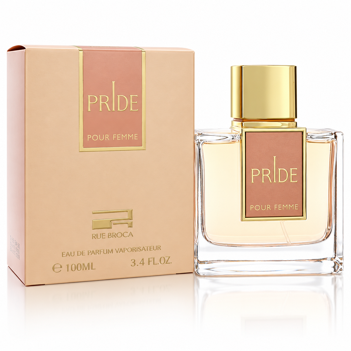 Pride Pour Femme by Rue Broca 3.4 Oz Eau De Parfum Spray for Women