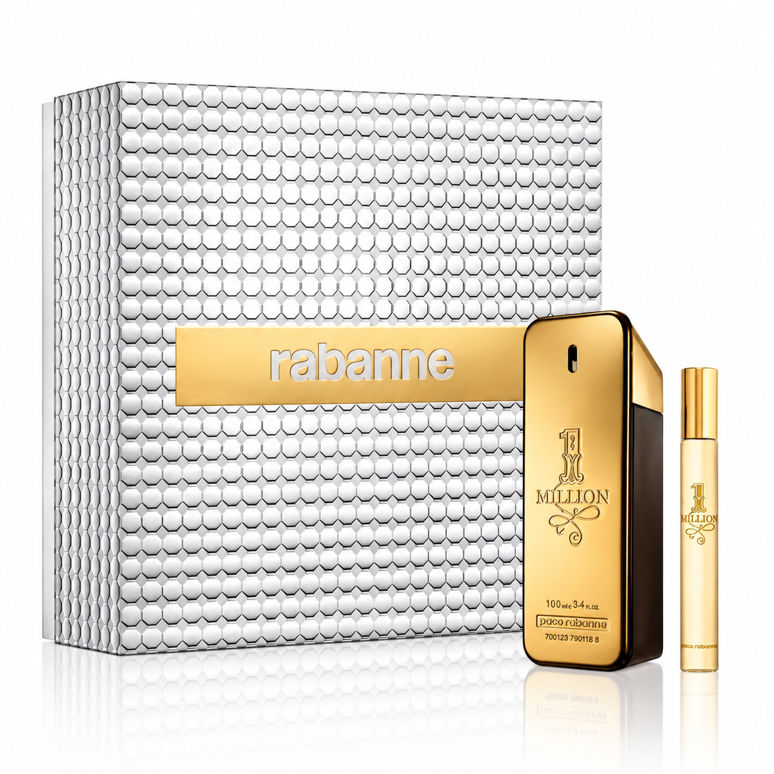Cologne Paco Rabanne One Million 2Pcset 3.4 Oz  EDT Spray / 20Ml  EDT Spray for Men