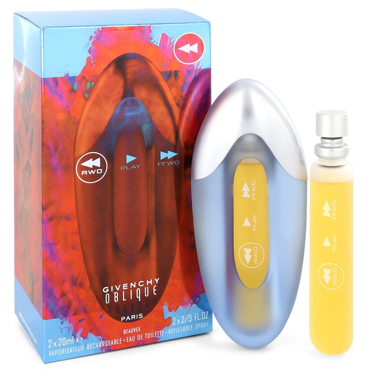 Oblique Rwd by Givenchy 2/3 Oz Two Eau De Toilette Spray Refills for Women