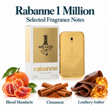 1 Million by Paco Rabanne 1.7 Oz Eau De Toilette Spray In Box for Men