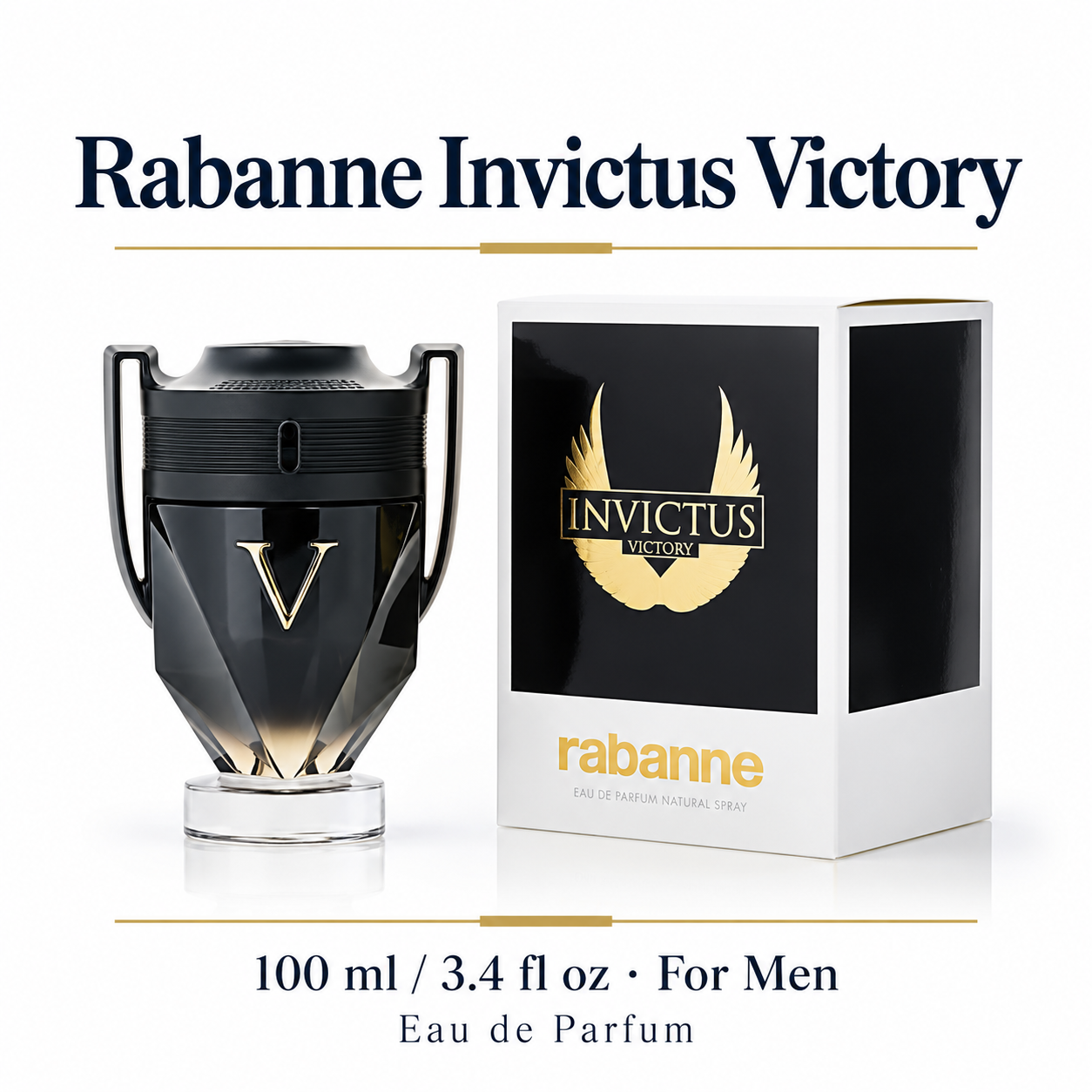 Invictus Victory Paco Rabanne by Paco Rabanne 3.4 Oz Eau De Parfum Spray for Men