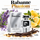 Phantom by Paco Rabanne 1.7 Oz Eau De Toilette Spray In Box for Men