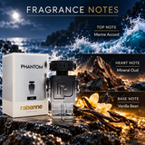 Phantom Elixir by Paco Rabanne 3.4 Oz Parfum Spray In Box for Men