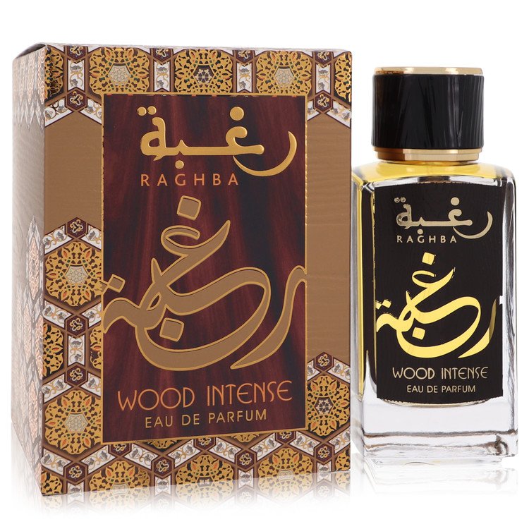 Raghba Wood Intense by Lattafa 3.4 Oz Eau De Parfum for Men