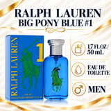 Polo Big Pony # 1 Blue by Ralph Lauren 1.7 Oz Eau De Toilette Spray for Men