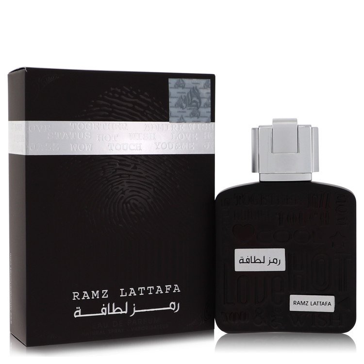 Ramz Silver By Lattafa Cologne 3.4 Oz Eau De Parfum Spray For Men - Box