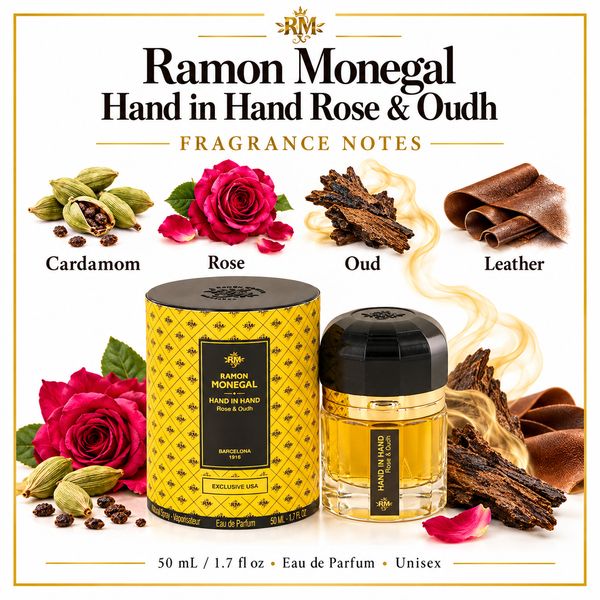 Ramon Monegal Hand In Hand Rose & Oud by Ramon Monegal 1.7 Oz Eau De Parfum Spray for Women