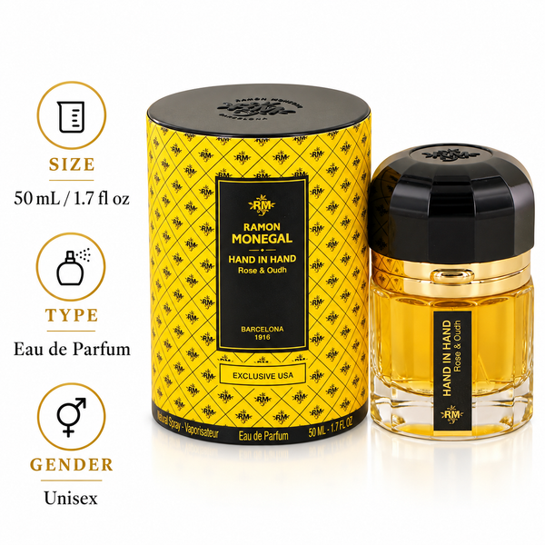 Ramon Monegal Hand In Hand Rose & Oud by Ramon Monegal 1.7 Oz Eau De Parfum Spray for Women